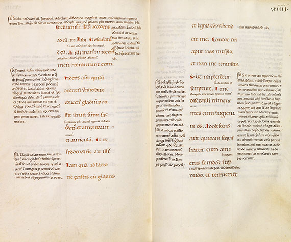  Manuskripte - Markus-Evangelium mit Glossa ordinaria. Pergamenthandschrift, Italien - Autre image