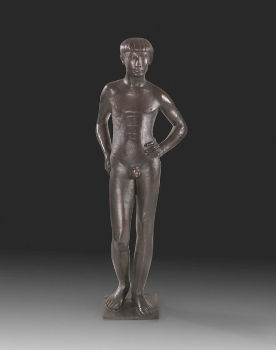 Gerhard Marcks - Stehender Jüngling, Arm eingestützt - Autre image
