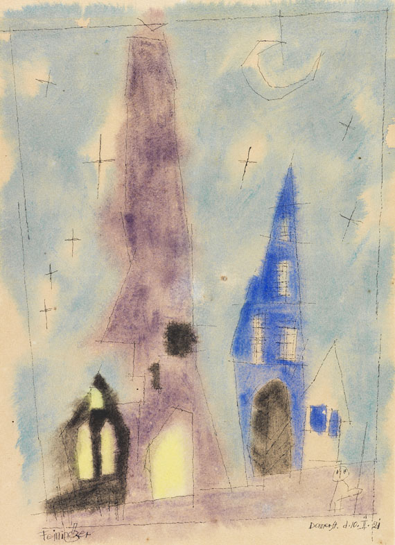 Lyonel Feininger - Silbersternbild (Silver Stars)