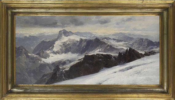 Edward Theodore Compton - Die Alpen von Graubünden vom Tödi aus - Image du cadre
