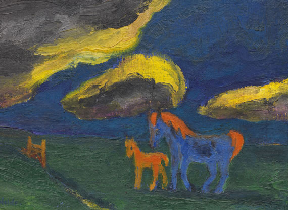 Emil Nolde - Landschaft mit Mutterpferd - Autre image