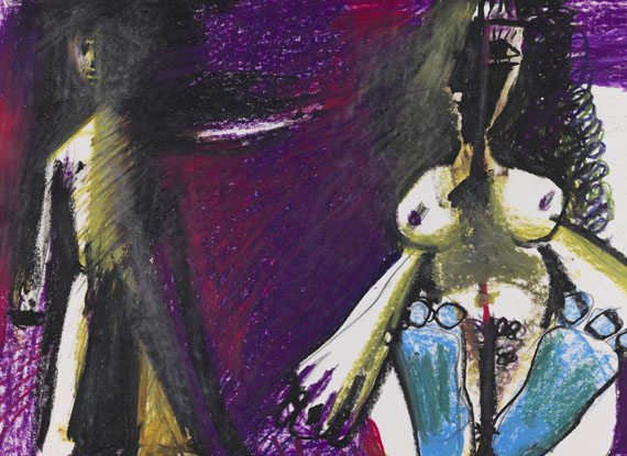 Pablo Picasso - Jeune garçon et femme assise - Autre image