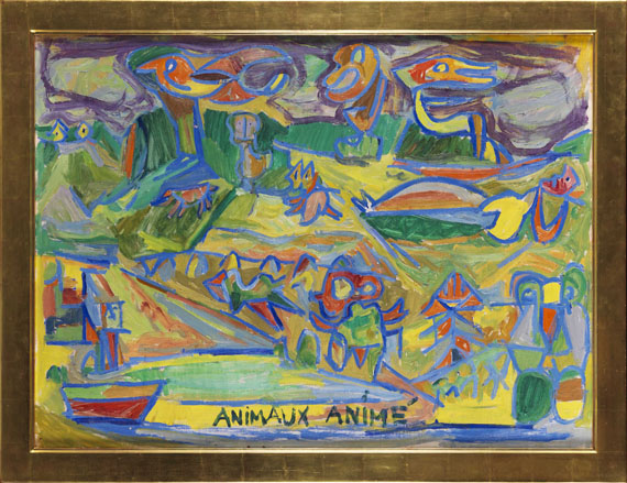 Asger Jorn - Ohne Titel (Didaska) - Image du cadre