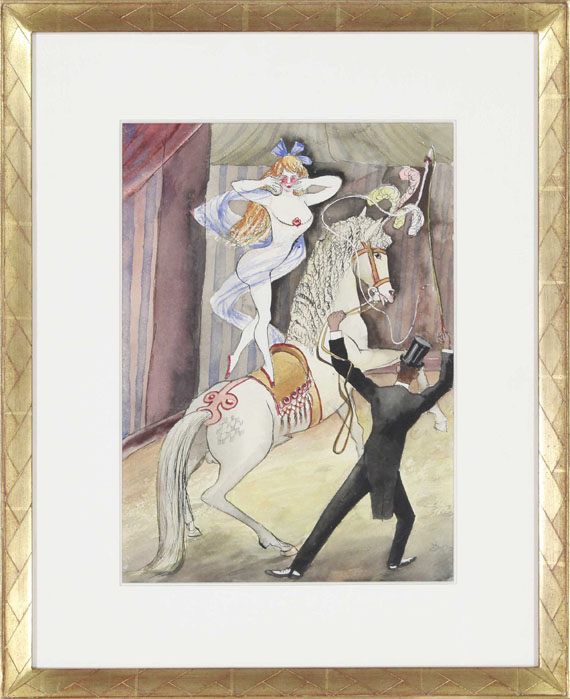 Otto Dix - Zirkusszene (Reitakt) - Image du cadre