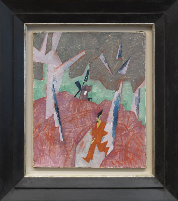 Lyonel Feininger - Der junge Mann aus dem Dorfe / Mill with Red Man - Image du cadre