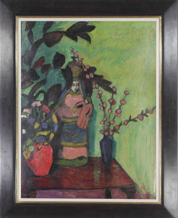 Gabriele Münter - Stillleben mit Madonna - Image du cadre