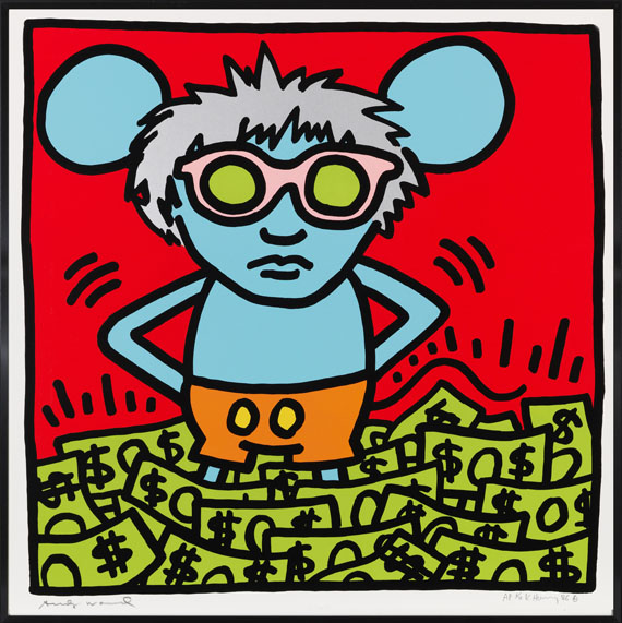 Keith Haring - Andy Mouse (4 Blatt)