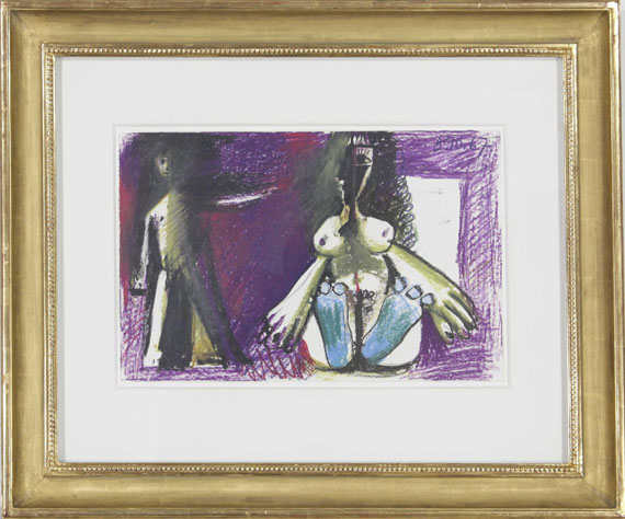 Picasso - Jeune garçon et femme assise