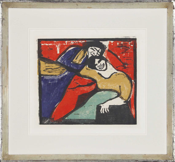 Erich Heckel - Zwei ruhende Frauen - Image du cadre