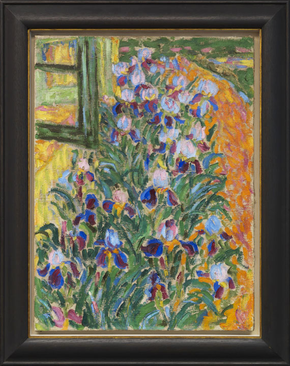 Erich Heckel - Blaue Iris - Image du cadre