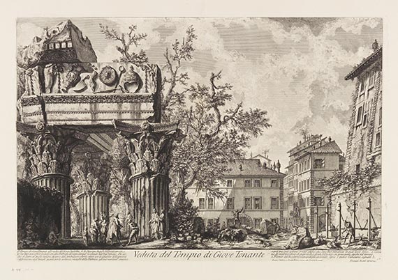 Giovanni Battista Piranesi - 4 Bll. Ansichten aus "Vedute di Roma"