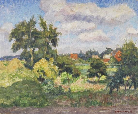 Otto Modersohn - Sommertag in den Feldern bei Fischerhude