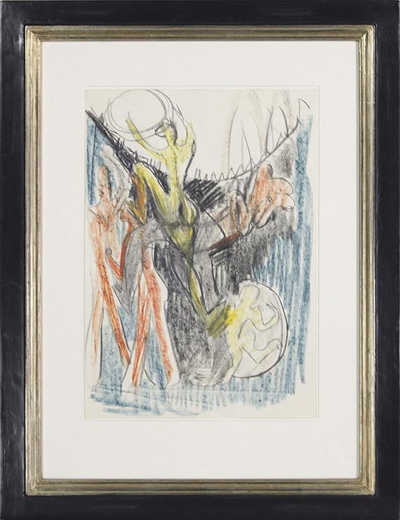 Ernst Ludwig Kirchner - Allegorie - Der Aufstieg (Emporsteigender) - Image du cadre