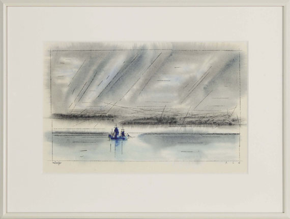 Lyonel Feininger - Churning Clouds above the Sea - Image du cadre