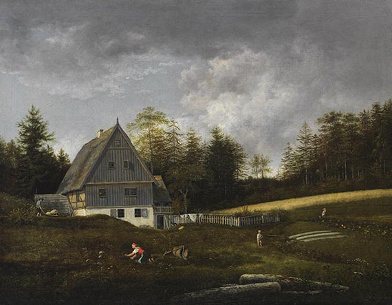 Johann Christian Klengel - Mühle im Plauenschen Grund bei Dresden