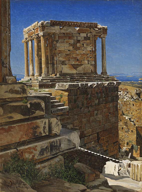 Josef Theodor Hansen - Tempel der Nike, Akropolis