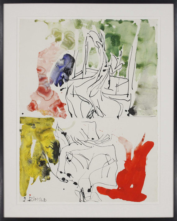 Georg Baselitz - Das 70iger Modell singt wieder - Image du cadre