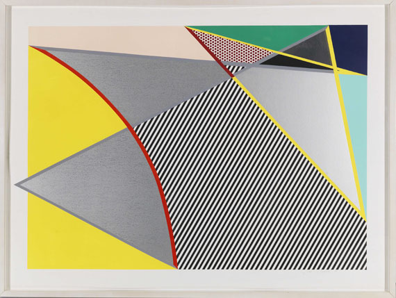 Roy Lichtenstein - Imperfect 67 5/8" x 91 1/2" - Image du cadre