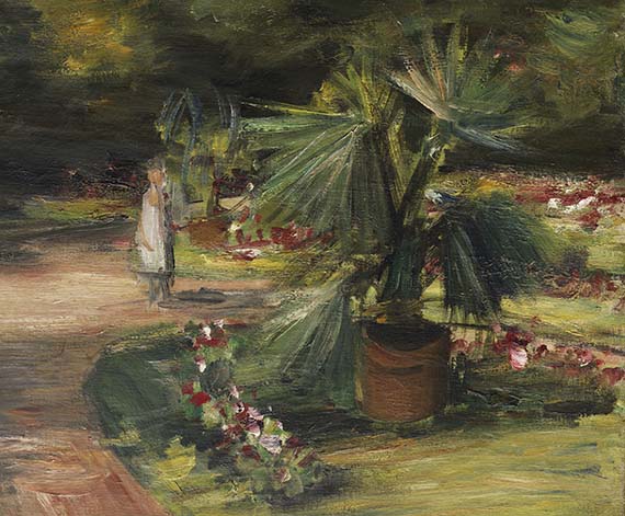 Max Liebermann - Garten mit Palme und zwei weiblichen Figuren - Autre image