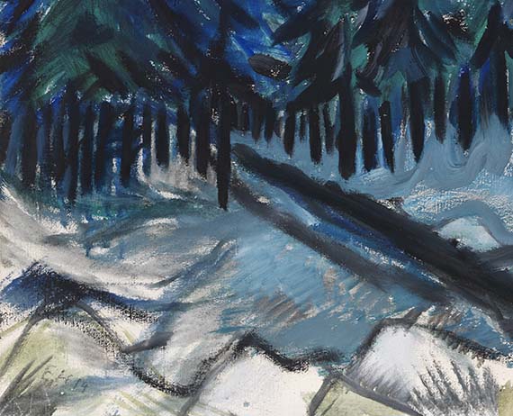 Erich Heckel - Erzgebirgslandschaft im Winter - Autre image