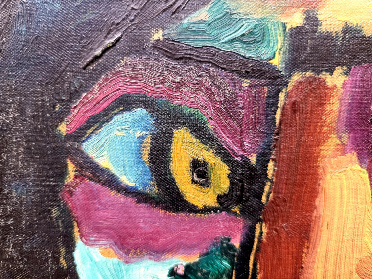 Alexej von Jawlensky - Frauenkopf mit Blumen im Haar - Autre image