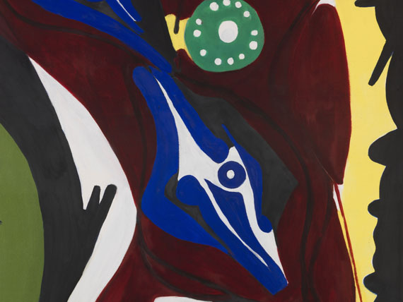 Ernst Wilhelm Nay - Die Uhr (Krapplack, Blau und Grün) - Autre image