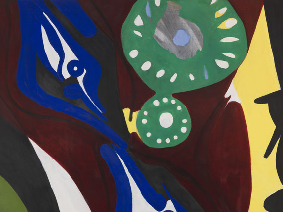 Ernst Wilhelm Nay - Die Uhr (Krapplack, Blau und Grün) - Autre image