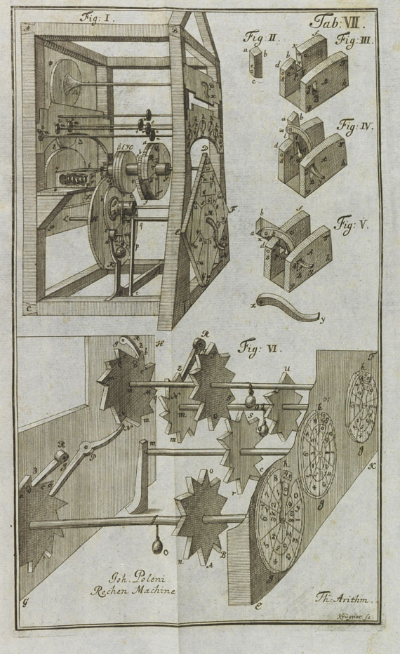 Jacob Leupold - Theatrum machinarum. 2. Auflage. 6 von 10 Bänden