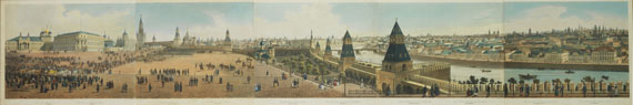 Dmitri Indeiseff - Moscou. Panorama, lith. von Ph. Benoist und Aubrun, in 2 Teilen - Autre image