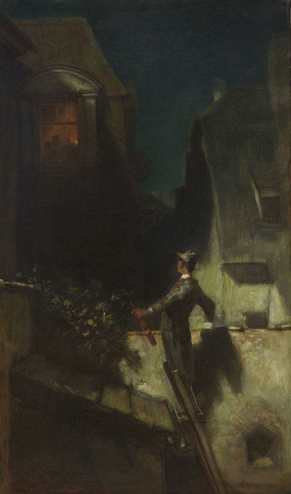 Carl Spitzweg - Der Mondscheingeiger