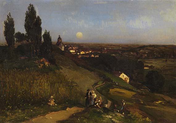 Louis Kolitz - Abendlandschaft (Landsberg a. d. Warthe)