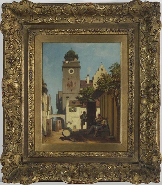 Carl Spitzweg - Die Stadtwache - Image du cadre