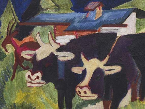 Ernst Ludwig Kirchner - Kühe auf der Alp - Autre image
