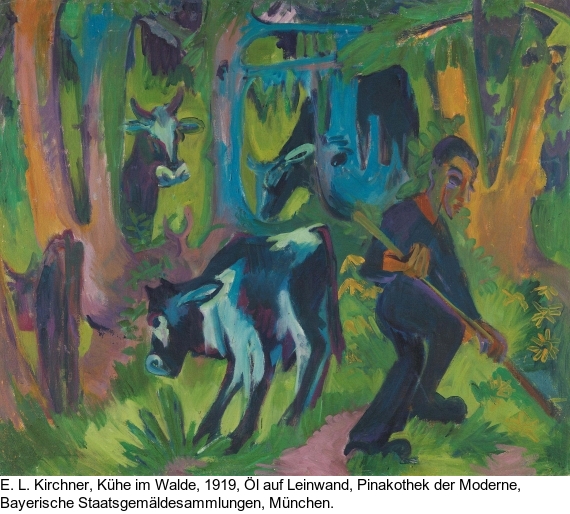 Ernst Ludwig Kirchner - Kühe auf der Alp - Autre image