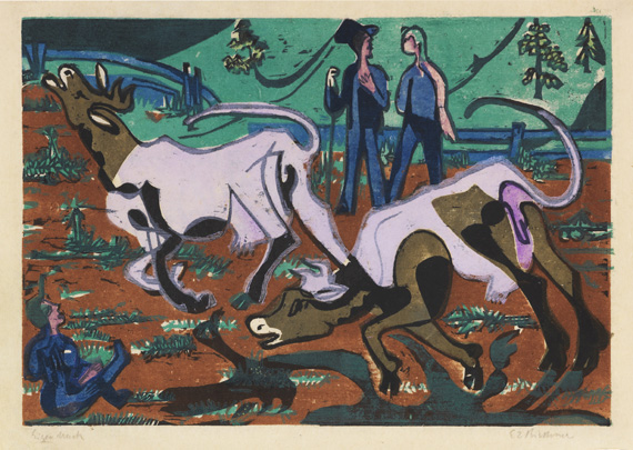 Kühe im Frühling, 1933