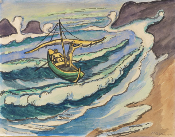 Hermann Max Pechstein - Fischerleben Monterosso