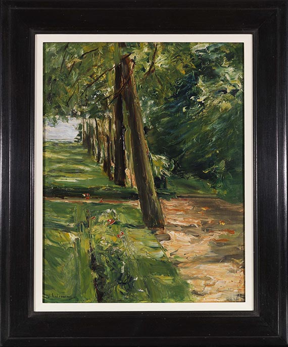 Max Liebermann - Die Birkenallee im Wannseegarten nach Osten - Image du cadre