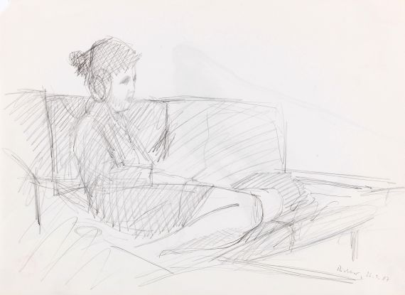 Gerhard Richter - Frau mit Kopfhörern