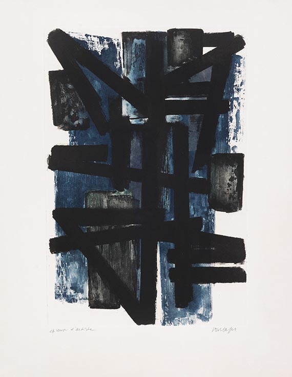 Pierre Soulages - Eau-forte I