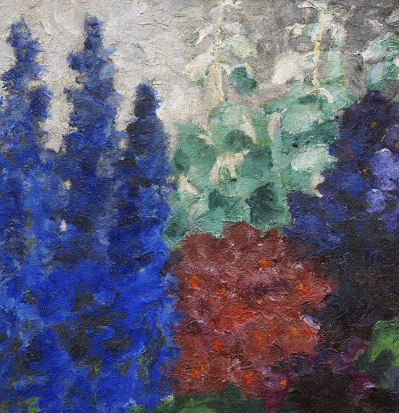 Emil Nolde - Rittersporn und Silberpappeln