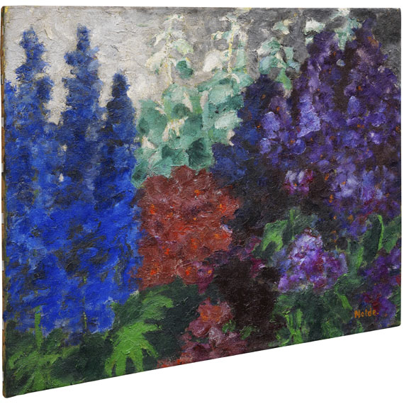 Emil Nolde - Rittersporn und Silberpappeln - Autre image