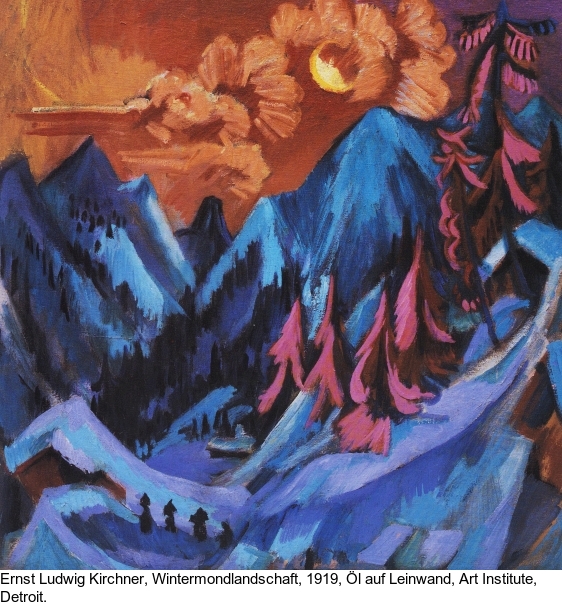 Ernst Ludwig Kirchner - Wintermondnacht – Längmatte bei Monduntergang - Autre image