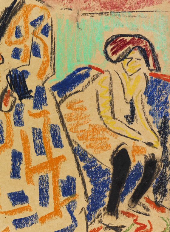 Ernst Ludwig Kirchner - Selbstbildnis mit Modell