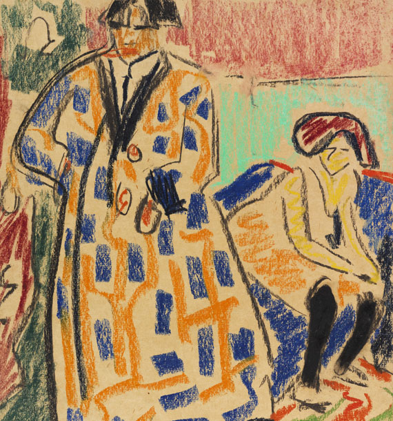 Ernst Ludwig Kirchner - Selbstbildnis mit Modell - Autre image