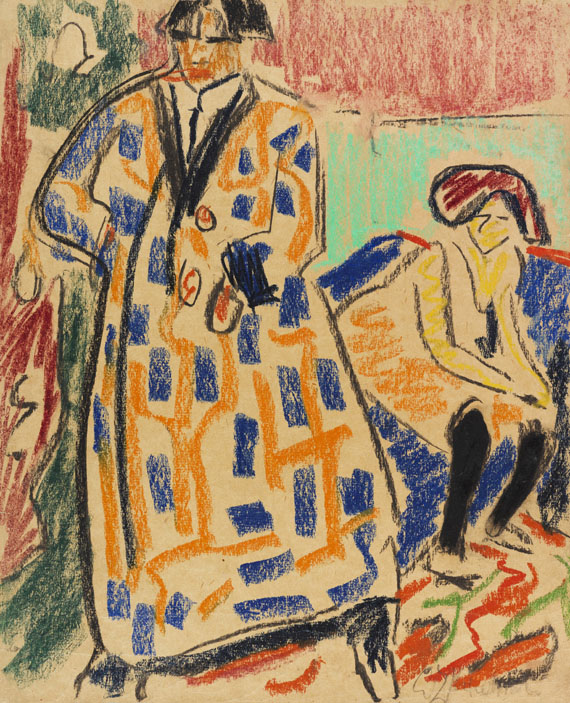 Ernst Ludwig Kirchner - Selbstbildnis mit Modell