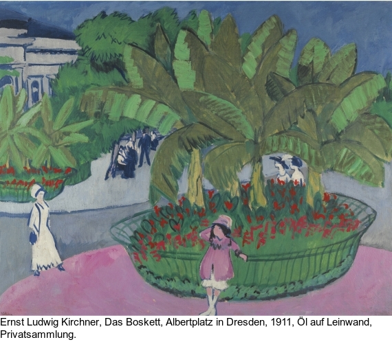 Ernst Ludwig Kirchner - Das Boskett in Dresden - Autre image