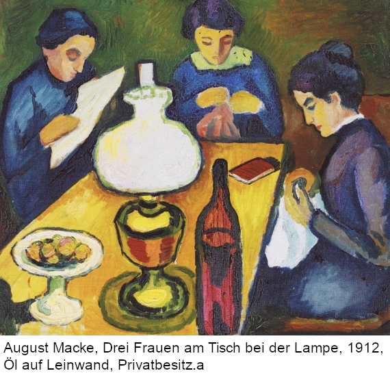 August Macke - Mädchen mit blauen Vögeln (Kind mit blauen Vögeln) - Autre image