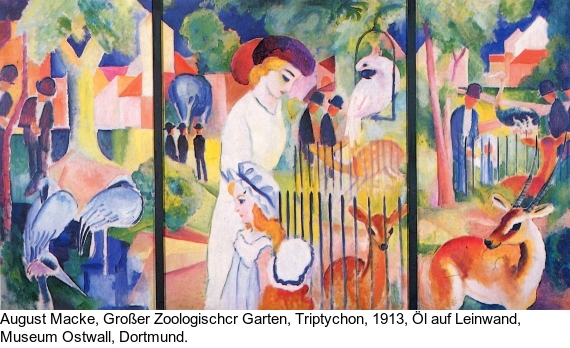 August Macke - Mädchen mit blauen Vögeln (Kind mit blauen Vögeln) - Autre image