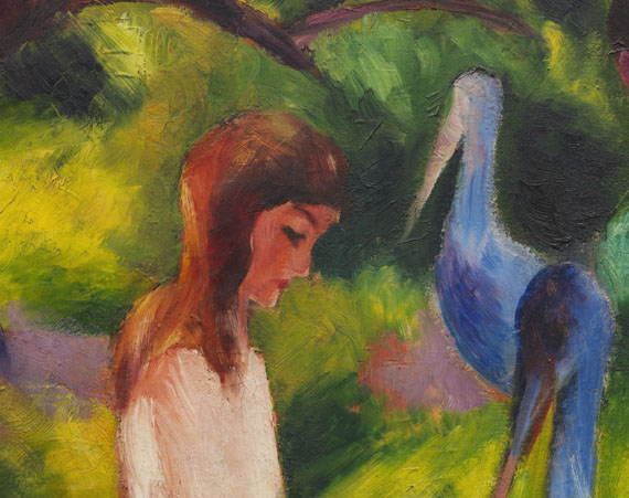 August Macke - Mädchen mit blauen Vögeln (Kind mit blauen Vögeln) - Autre image