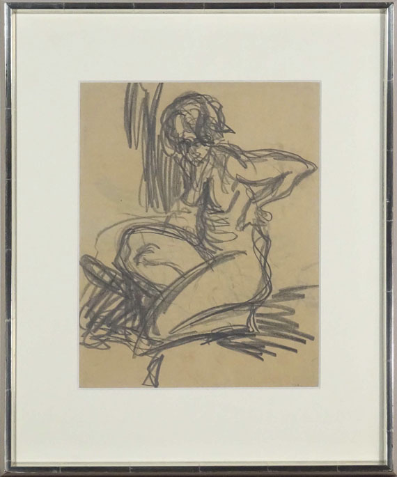 Ernst Ludwig Kirchner - Kniender Akt - Image du cadre